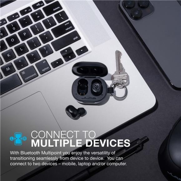 JLab JBuds Mini True Wireless Earbuds - Black - Picture 2 of 7